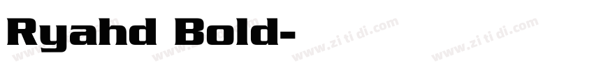 Ryahd Bold字体转换